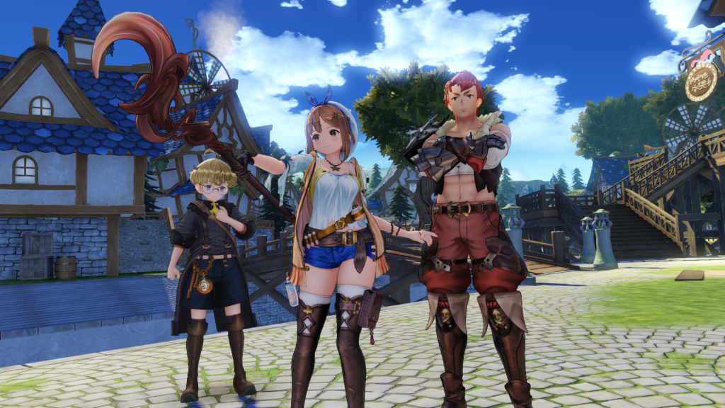 Atelier Ryza group photo of the starting party