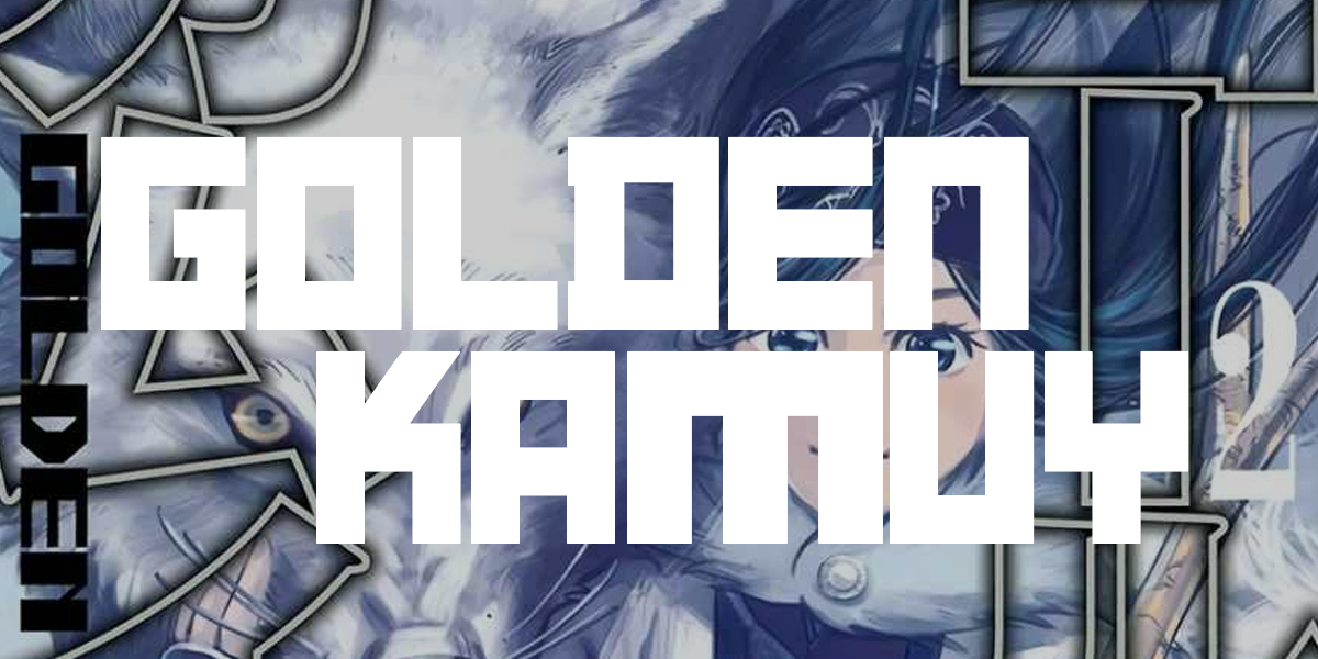 Golden Kamuy banner, made from the cover of volume 2