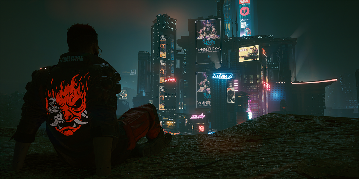 A screenshot from Cyberpunk 2077, an RPG by CD Projekt RED.